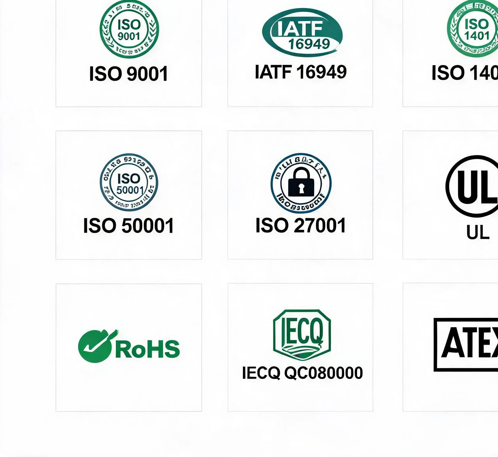 SUNON Product Certifications: ISO IATF UL RoHS International Quality Standards